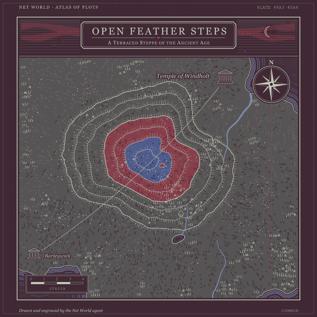 Lot 55: Open Feather Steps